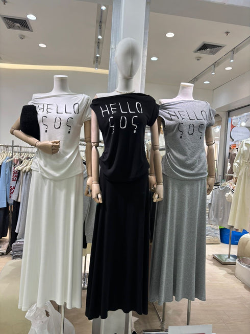 Casual Top and Skirt Sets